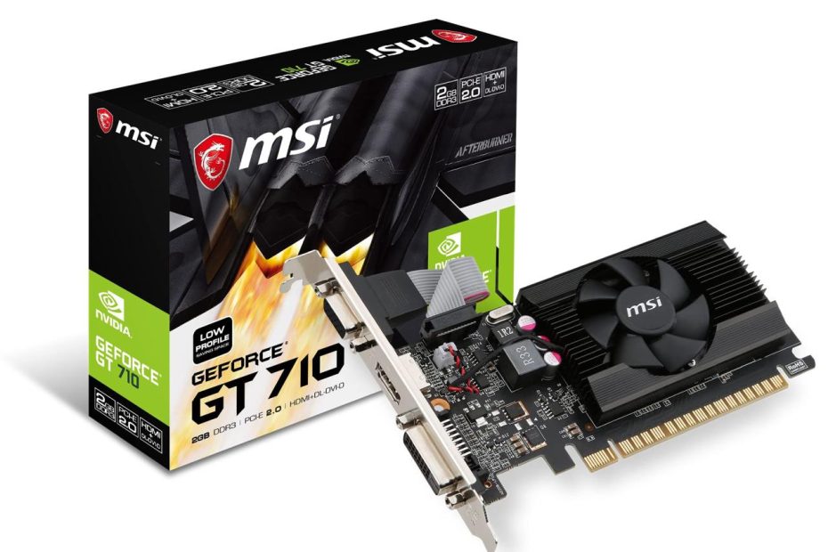 Msi Gaming Geforce Gt 710 2Gb Gdrr3 64-Bit Hdcp Support Directx 12 Opengl  4.5 Heat