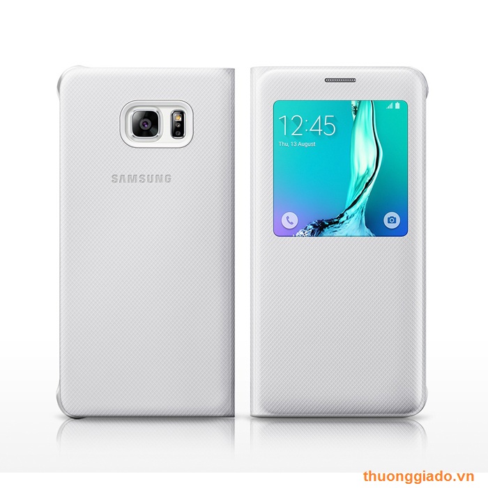 Bao Da Samsung Galaxy S6 Edge Plus/ G928/ S View Case Chính Hãng Màu Trắng