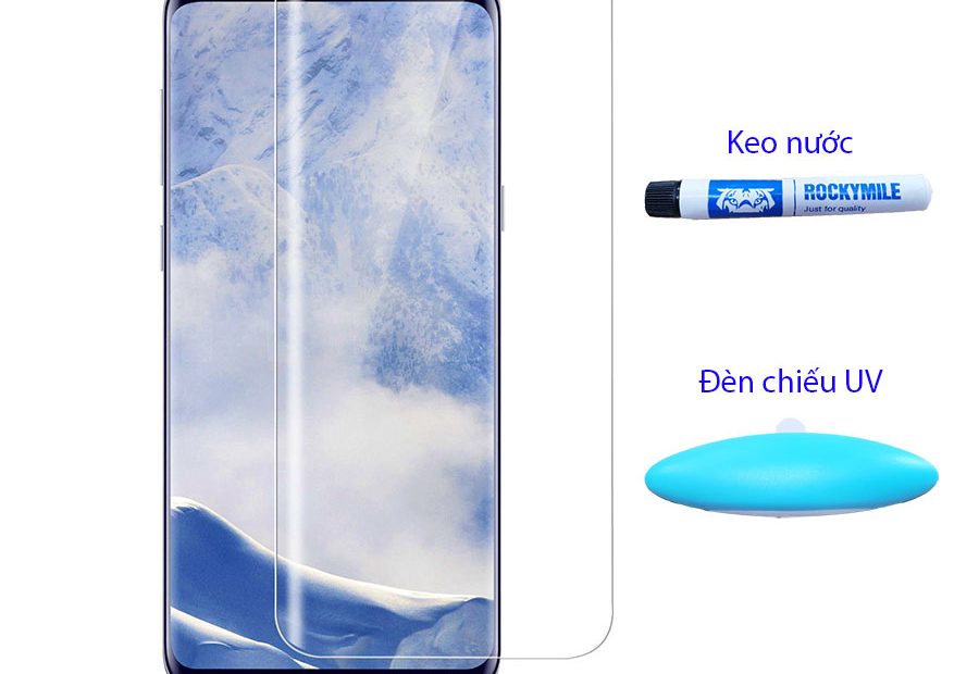 Mới] Kính Cường Lực Full Keo Chiếu Đèn Uv Cho Galaxy Note 8 Giá Rẻ