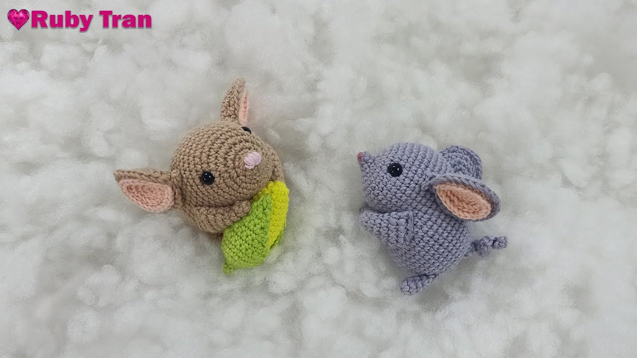Hướng Dẫn Móc Con Chuột Bằng Len #1 | Crochet Amigurumi Mouse Handmade -  Youtube