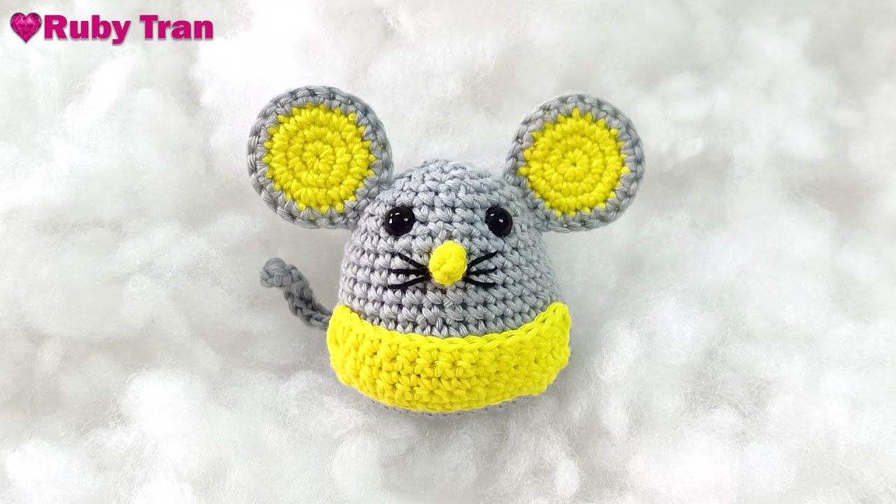 Hướng Dẫn Móc Chuột Túi Mini Làm Móc Khóa | Crochet Key Hook Mouse  Amigurumi Handmade - Youtube