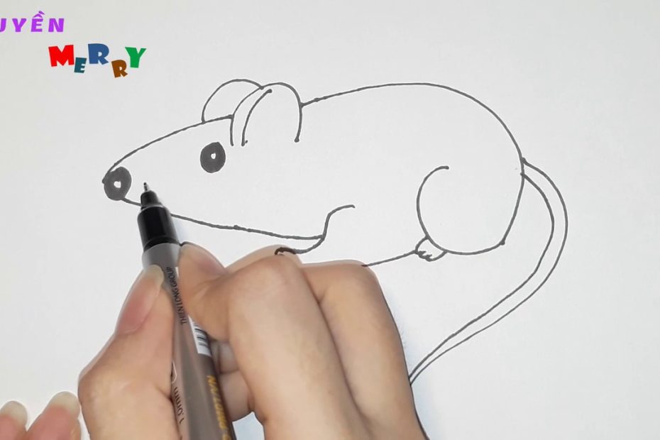 Dạy Bé Vẽ Con Chuột Đơn Giản Trong Một Nốt Nhạc - Youtube