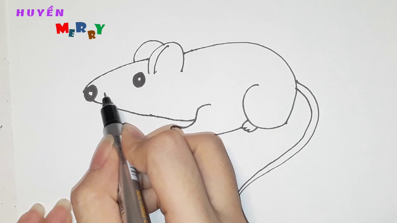 Dạy Bé Vẽ Con Chuột Đơn Giản Trong Một Nốt Nhạc - Youtube