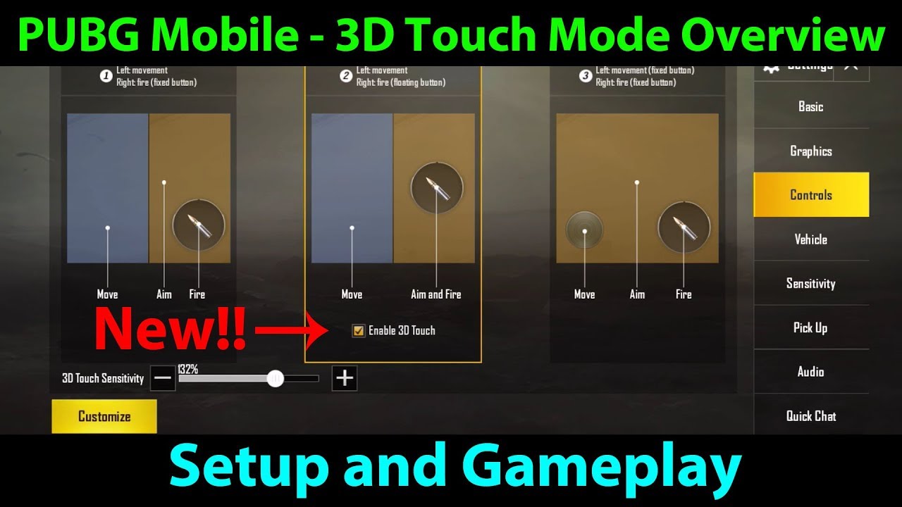 Pubg Mobile 0.4.0 Feature Highlight - 3D Touch Mode - Setup And Training  Mode Gameplay - Youtube