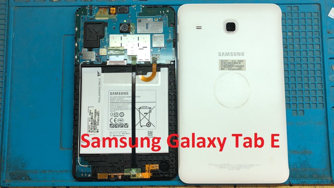 Tháo Máy Tính Bảng Samsung Galaxy Tab E - Youtube