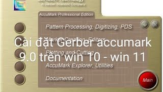 Hướng Dẫn Cài Đặt Gerber Accumark 9.0 Full Crack Trên Win 10 Và Win 11 -  Youtube