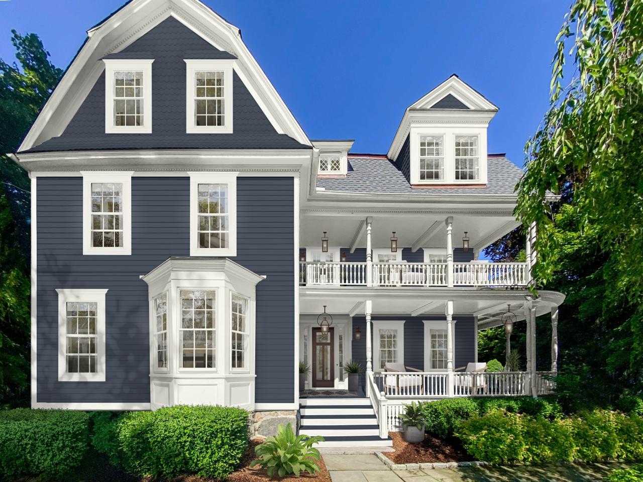 12 Blue Exterior House Colors We Love - Brick&Batten