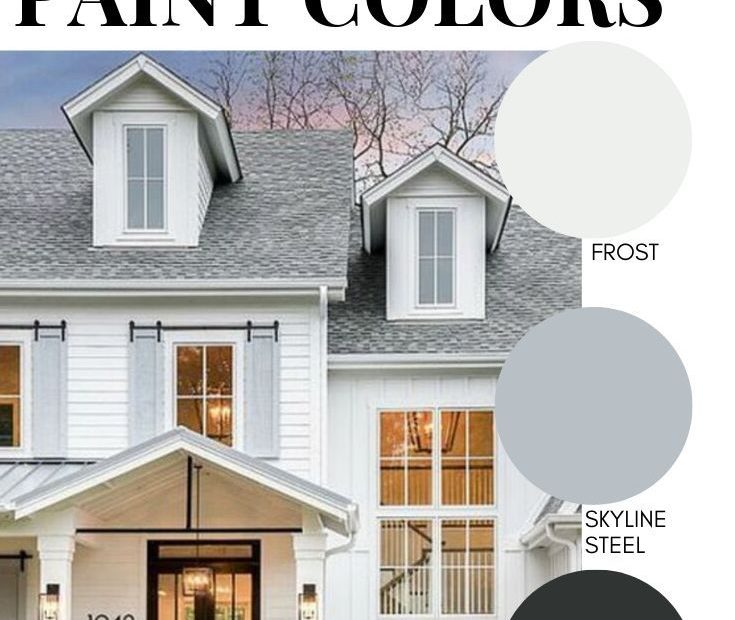 Modern Farmhouse Style Exterior Paint Colors | Farmhouse Style Exterior, Exterior  House Paint Color Combinations, Modern Farmhouse Exterior