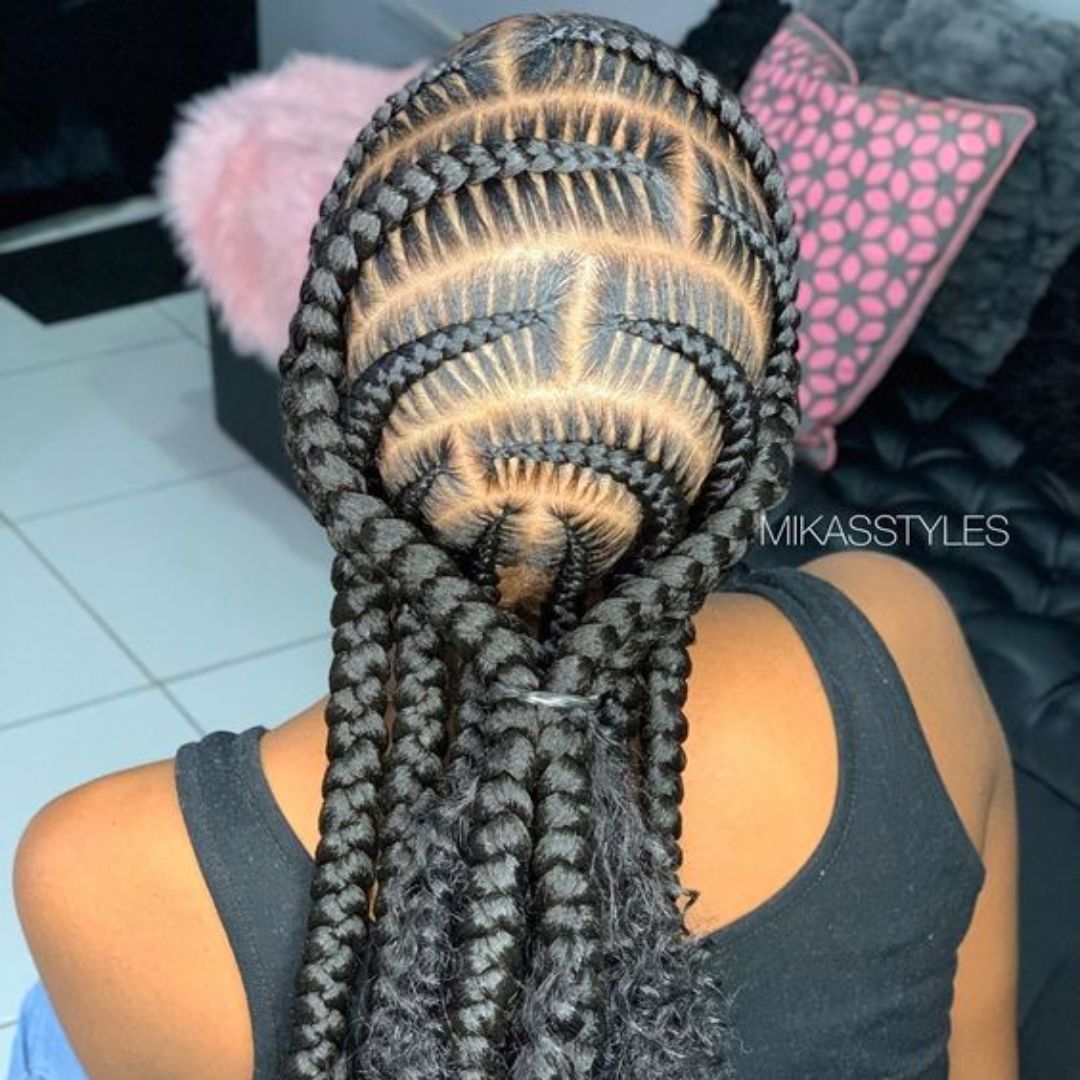 40 All-Back Stitch Braids Cornrows That Makes A Statement - Coils And Glory