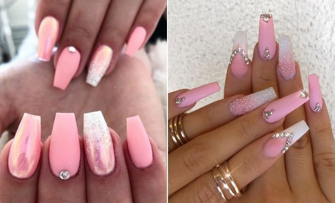 21 Ways To Wear Pink And White Ombre Nails - Stayglam - Stayglam