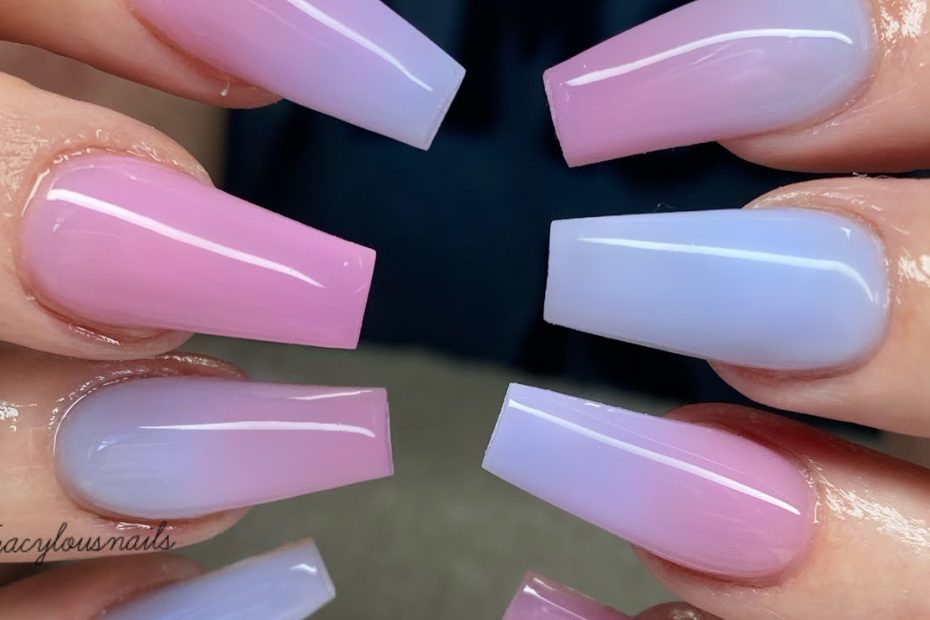 Pink & Lilac Ombré Nail - Speed Through - Youtube