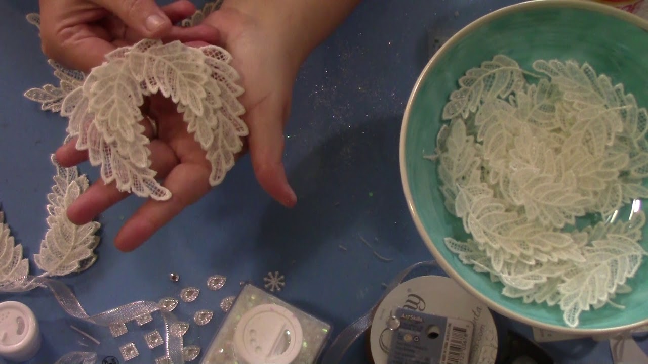 Diy Christmas Ornaments - Angel Wings (Lace) - Youtube