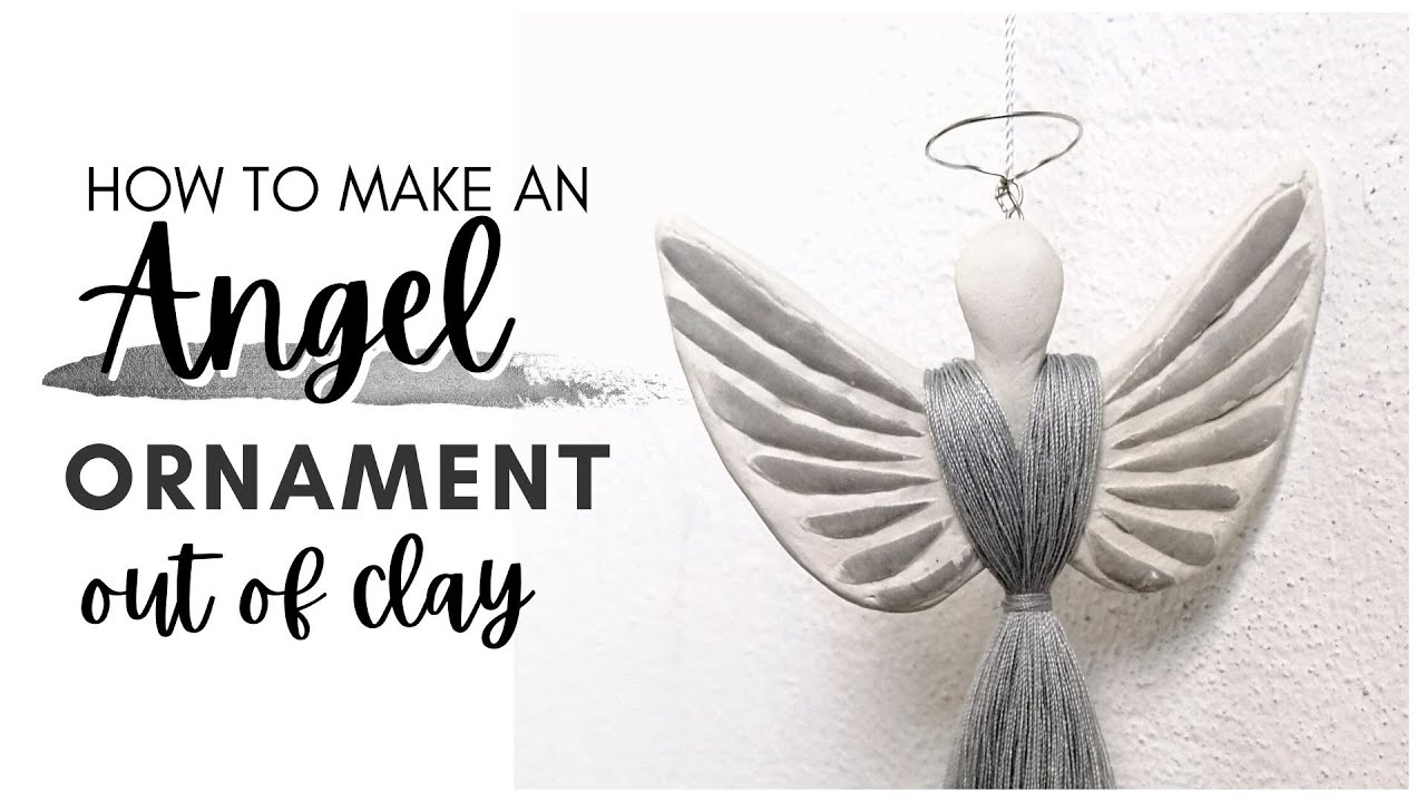 How To Make An Angel Ornament Out Of Clay - Colorful Craft Corner