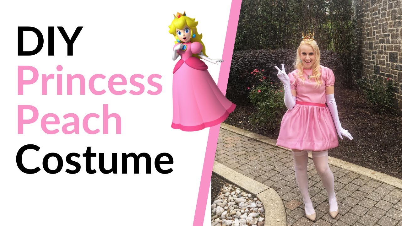 Diy Princess Peach Super Mario Costume - Youtube